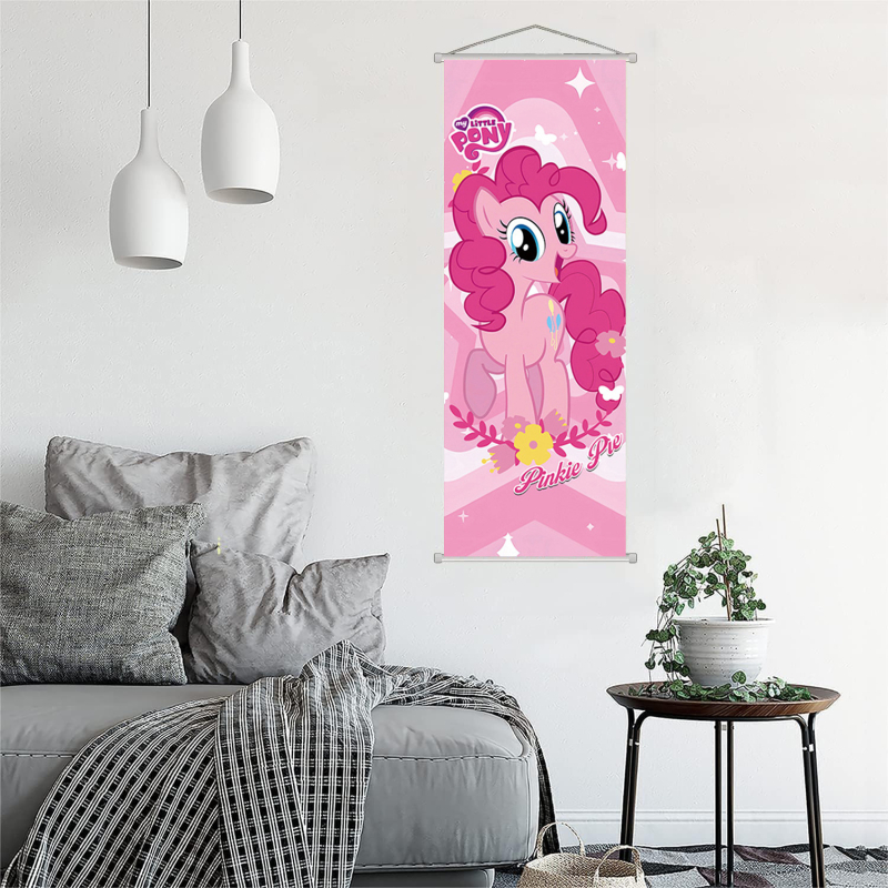 Kõrglahutusega tindiprinteriga poni Polly plakat, teisejärguline koomiksinäitus, elutoa õpperull, maal, lastetoa kaunistus, rippuv maal