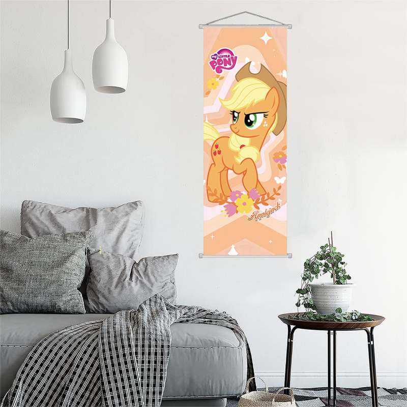 Kõrglahutusega tindiprinteriga poni Polly plakat, teisejärguline koomiksinäitus, elutoa õpperull, maal, lastetoa kaunistus, rippuv maal