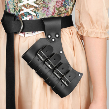 Mõõgakomplekt välistingimustes kasutatavate vehklemisriidetega, PU keskaegse cosplay viikingisõdalase tupega, nahast sooviplahvatusega