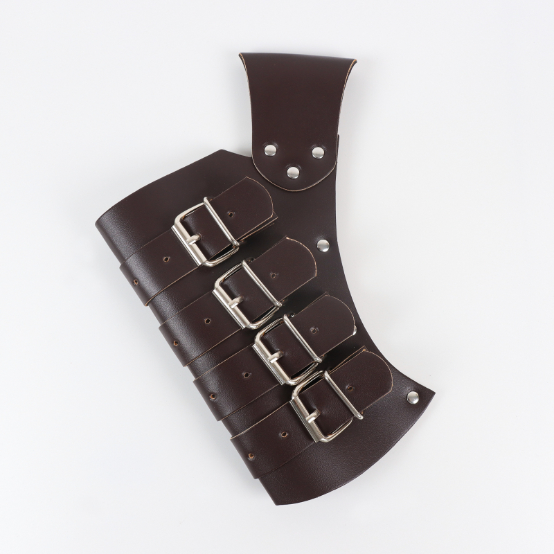 Mõõgakomplekt välistingimustes kasutatavate vehklemisriidetega, PU keskaegse cosplay viikingisõdalase tupega, nahast sooviplahvatusega