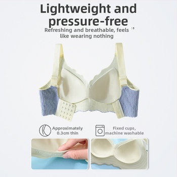 Traceless aluspesu naistele suure rinnapartiiga väike pluss-suurus pontsakas tüdruku rinnahoidja õhuke push-up kahanemisrinnahoidja