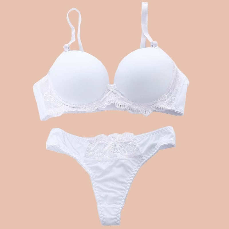 Femei sexy culoare bomboane sutien set lenjerie intimă set sutien dantela culoare solidă tricou Ab Tong Cup stil fierbinte