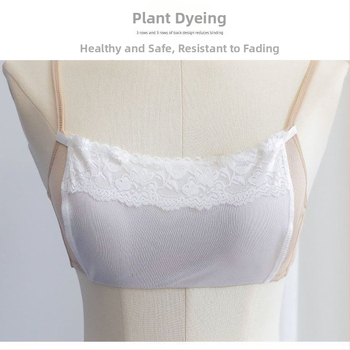 Vasaros nauji vientisi apsauginiai viršutiniai drabužiai nuo vaikščiojimo, su nėrinių kraštais, nematomu pagrindu, be pėdsakų, dengiančiu krūtinę.