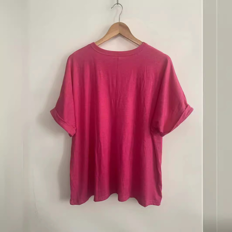 2024. Europska i američka prekogranična vanjska trgovina Amazon ljeto nova ženska plus size ležerna majica kratkih rukava širokih rukava za žene