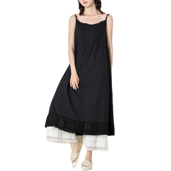 Proljeće i ljeto Nova japanska ženska odjeća Prekrasna haljina s naramenicama na leđima, labava, univerzalna, osnovna podsuknja, prsluk, ženska unutarnja haljina