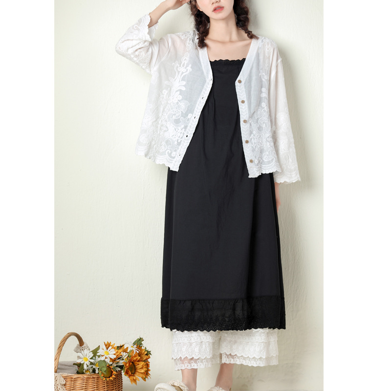 Proljeće i ljeto Nova japanska ženska odjeća Prekrasna haljina s naramenicama na leđima, labava, univerzalna, osnovna podsuknja, prsluk, ženska unutarnja haljina