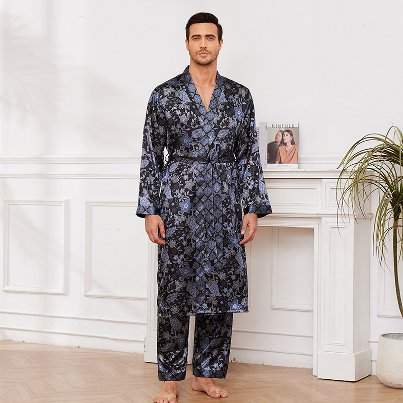 Yaoting piiriülesed uued meeste õhukesed koduriided pidžaamad hommikumantli püksid hommikumantli ülikond Wp21898