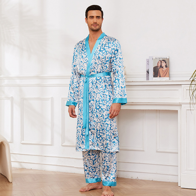Yaoting piiriülesed uued meeste õhukesed koduriided pidžaamad hommikumantli püksid hommikumantli ülikond Wp21898