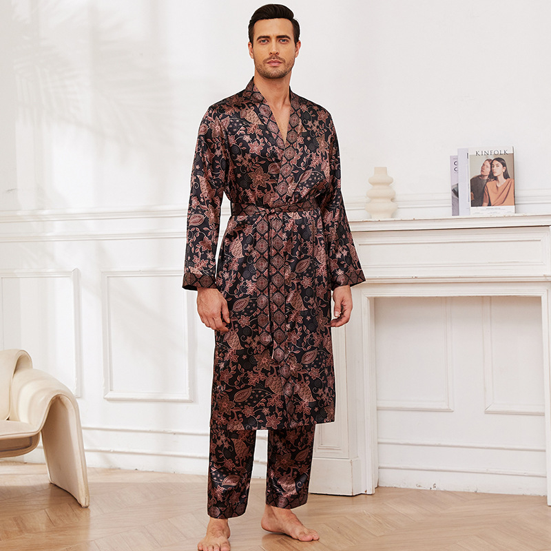 Yaoting piiriülesed uued meeste õhukesed koduriided pidžaamad hommikumantli püksid hommikumantli ülikond Wp21898