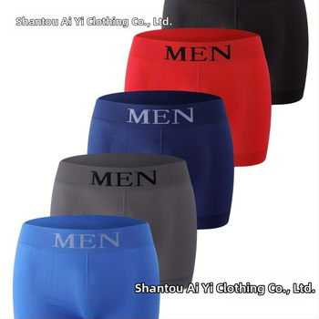 Europski i američki prekogranični Temu specijaliziran je za visokoelastične muške ležerne bešavne udobne prozračne mekane muške bokserice do sredine struka