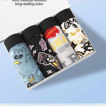 Ανδρικά Εσώρουχα Ανδρικά Ελαφριά, Αναπνέοντα Μποξεράκια με Στάμπα, Καλοκαιρινά Μποξεράκια που Δεν Αφήνουν Λάθος