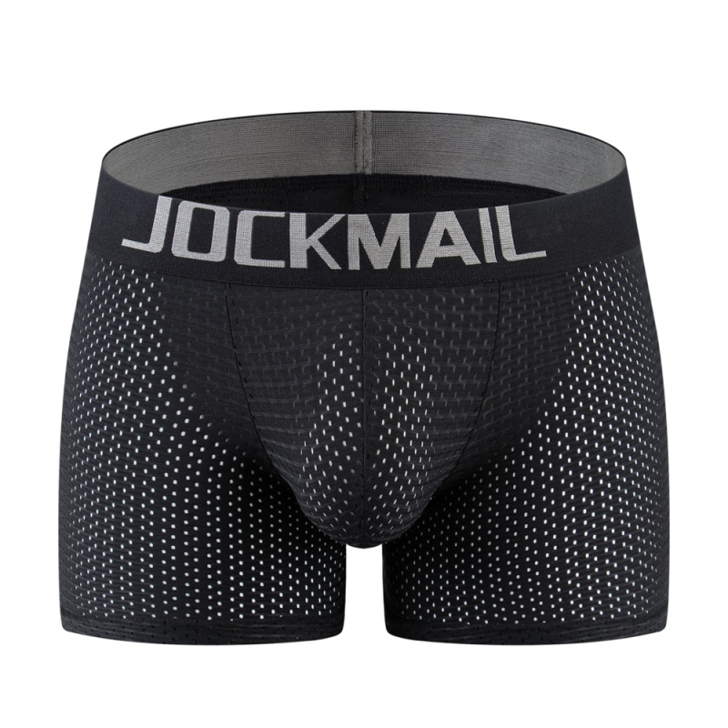JOCKMAIL Long Mesh Gurnu vīriešu apakšveļa ar polsterētu sūkli, gurnu pacelšanas un apaļīgu plakanu leņķi, viltus dibens