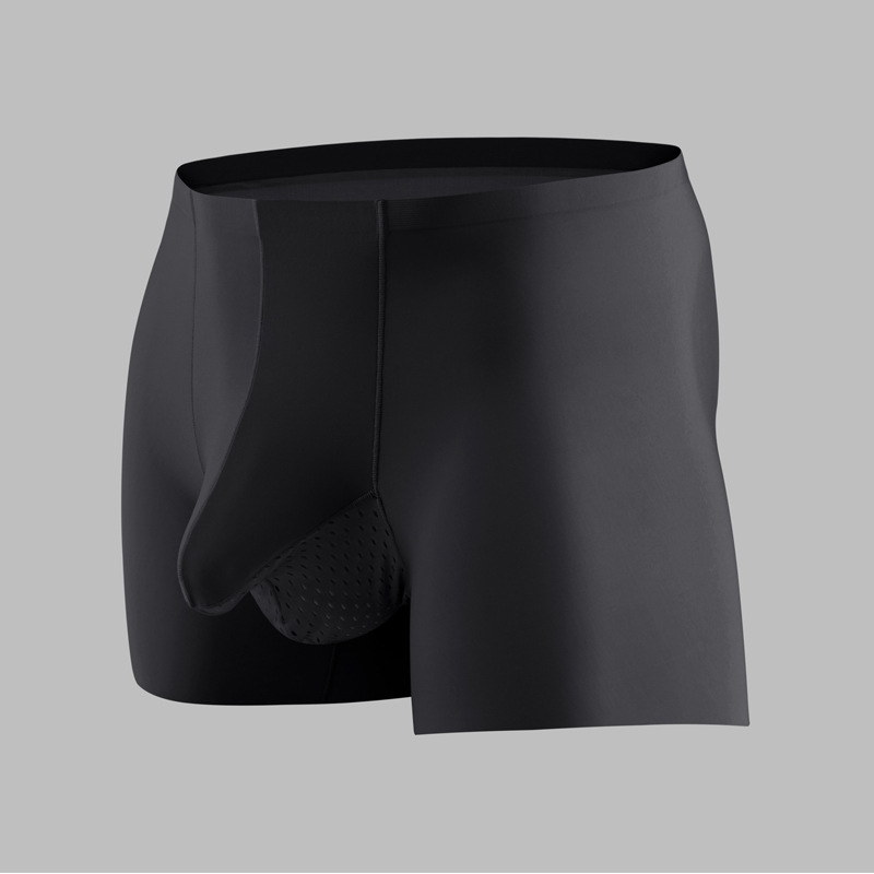 Veľkoobchodná továreň New Ice Silk gun egg separation pánska spodná bielizeň so stredným pásom bezšvíkové boxerky priedušné sexy boxerky