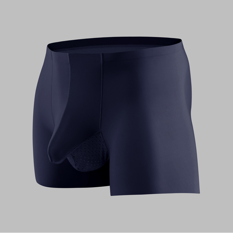Veľkoobchodná továreň New Ice Silk gun egg separation pánska spodná bielizeň so stredným pásom bezšvíkové boxerky priedušné sexy boxerky