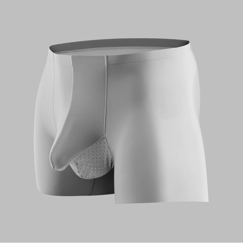 Veľkoobchodná továreň New Ice Silk gun egg separation pánska spodná bielizeň so stredným pásom bezšvíkové boxerky priedušné sexy boxerky