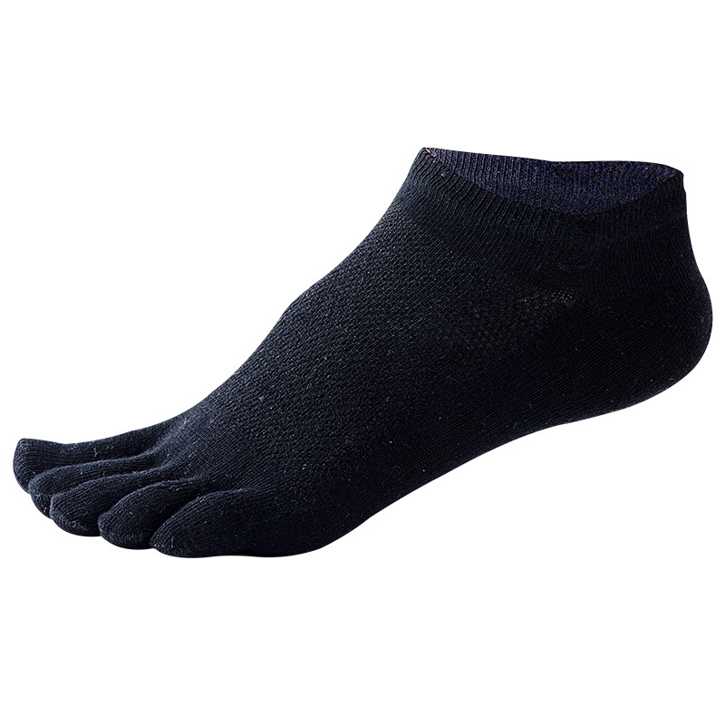 Dešimt porų nemokamu pristatymu vyriškų nematomų penkių pirštų kojinių vasarinių negilių silikoninių neslystančių vyriškų kojinių su laiveliu, kojinių su pirštais, tiesioginiai pardavimai iš gamyklos.