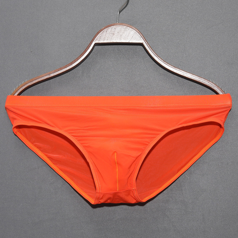 Vīriešu biksītes T veida apakšveļa Ice Silk elpojošas, ādai draudzīgas, ātri žūstošas, ledus sajūtas, zema jostasvieta, seksīgas, vasaras, īpaši plānas, caurspīdīgas, krusteniskas.