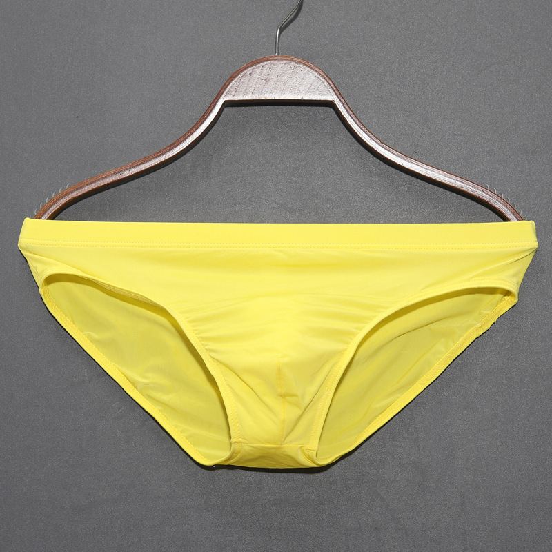 Vīriešu biksītes T veida apakšveļa Ice Silk elpojošas, ādai draudzīgas, ātri žūstošas, ledus sajūtas, zema jostasvieta, seksīgas, vasaras, īpaši plānas, caurspīdīgas, krusteniskas.