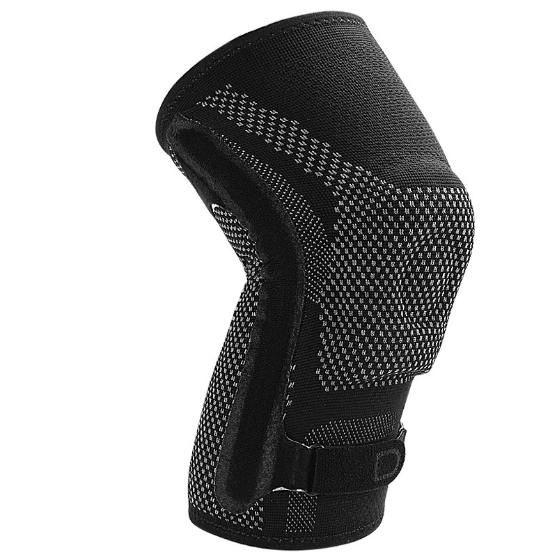 Найлонови спортни наколенки, алпинизъм, бягане, защита от менискус, силиконови, амортизиращи, компресионни, с пружинна лента за патела, калъф за наколенки