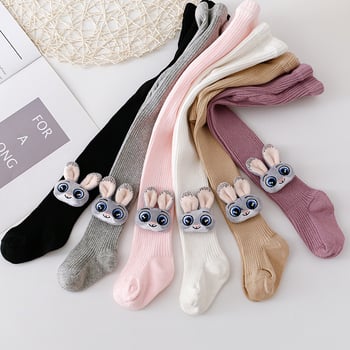 Ciorapi de primăvară și toamnă pentru bebeluși spanioli, fete, fără picioare, iepure, copii, ciorapi mari din pp, șosete INS