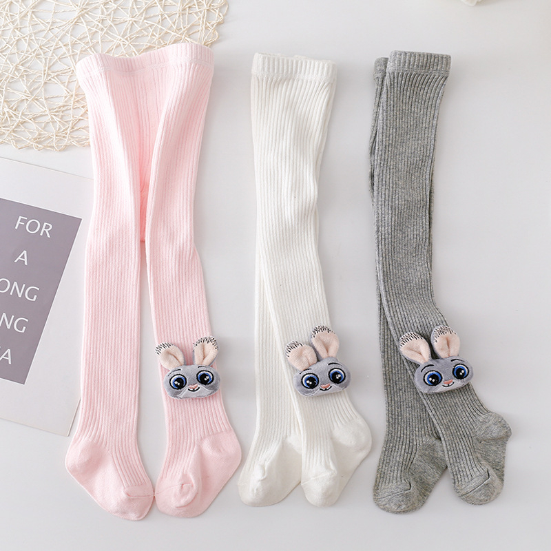Ciorapi de primăvară și toamnă pentru bebeluși spanioli, fete, fără picioare, iepure, copii, ciorapi mari din pp, șosete INS