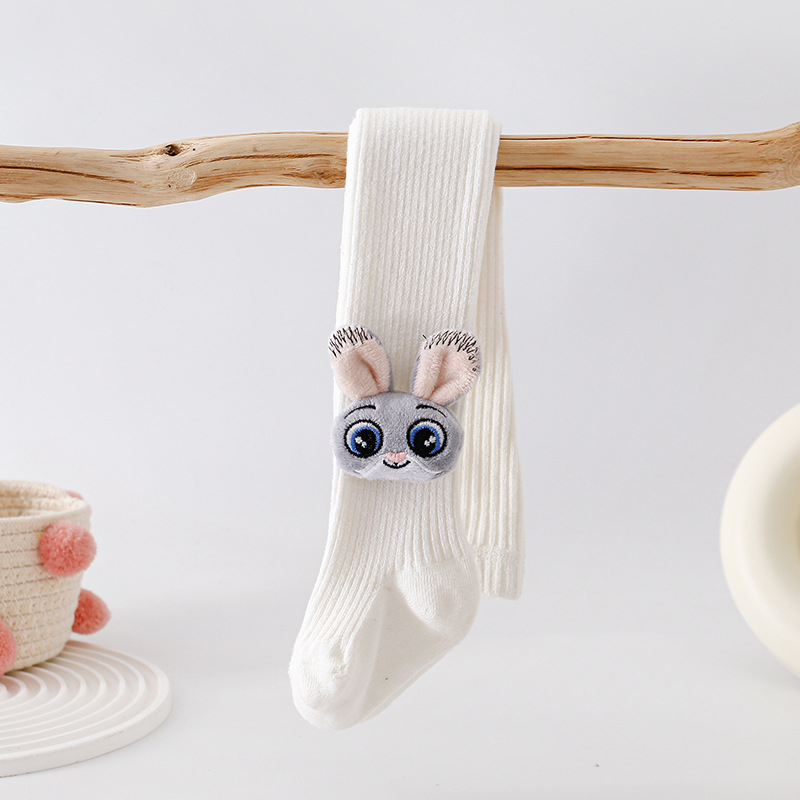 Ciorapi de primăvară și toamnă pentru bebeluși spanioli, fete, fără picioare, iepure, copii, ciorapi mari din pp, șosete INS