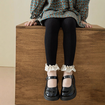 Pitsilised Korea retuusid, õueriietus kevad- ja sügisriietuseks, tüdrukute sukkpüksid, universaalsed beebitüdrukute sukkpüksid pitsiga