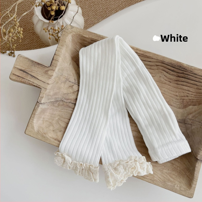 Pitsilised Korea retuusid, õueriietus kevad- ja sügisriietuseks, tüdrukute sukkpüksid, universaalsed beebitüdrukute sukkpüksid pitsiga