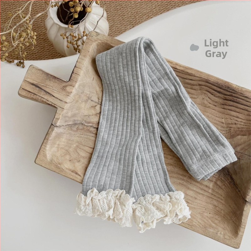 Pitsilised Korea retuusid, õueriietus kevad- ja sügisriietuseks, tüdrukute sukkpüksid, universaalsed beebitüdrukute sukkpüksid pitsiga