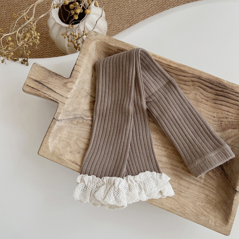 Pitsilised Korea retuusid, õueriietus kevad- ja sügisriietuseks, tüdrukute sukkpüksid, universaalsed beebitüdrukute sukkpüksid pitsiga