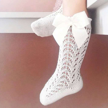 ins Tüdrukute Hispaania stiilis rasketööstuse keskmise pikkusega sukad suurtele ja väikestele lastele õõnsad lipsuga beebivõrksokid