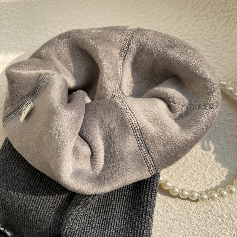 hotmoon Winter New Small Pearl Bow laste beebiõpilase fliisvoodriga paksendatud retuusid naistele