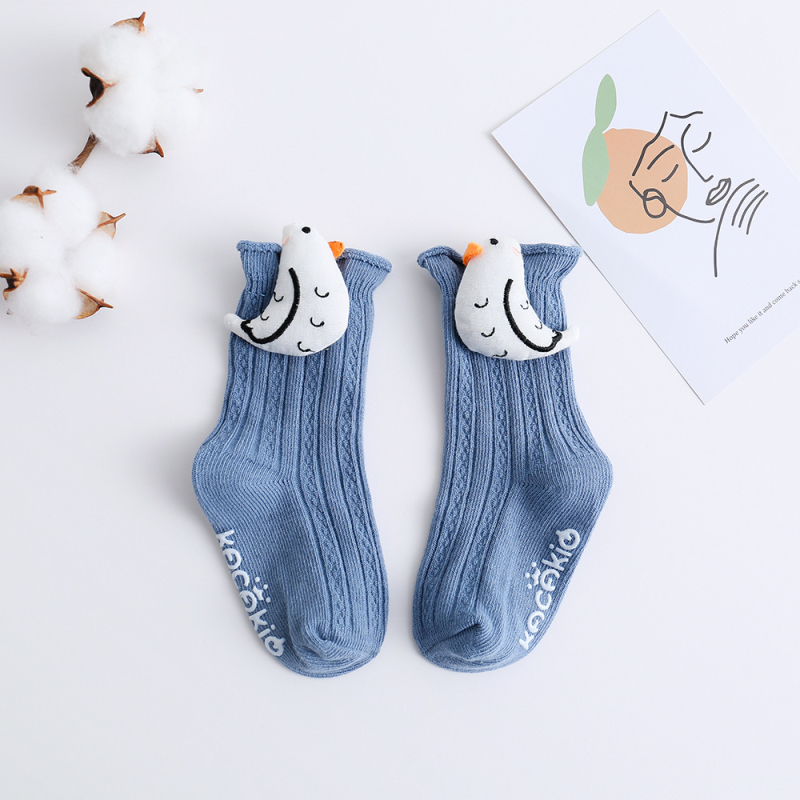 Sügisesed ja talvised laste sokid, kondita lahtised beebisokid, Korea multifilmide aksessuaarid, beebipõrandasokid