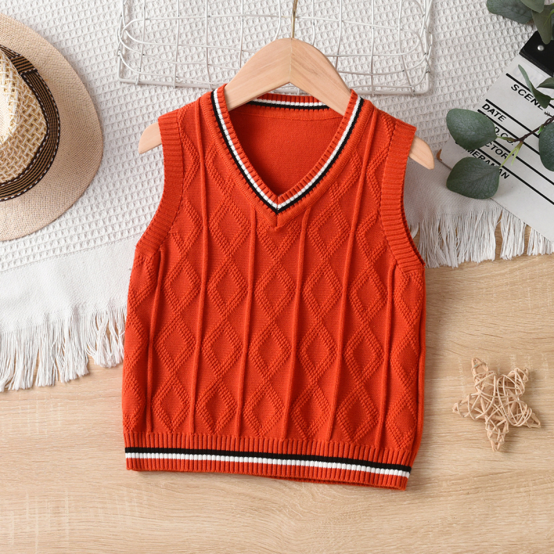 Poiste kootud vest kevad- ja sügisriietusega tüdrukute 2024. aasta uus laste kolledžistiilis villast vest laste õpilaste koolivorm