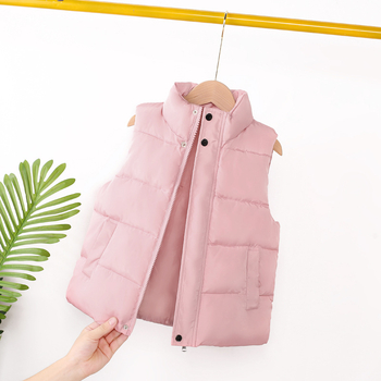 Uus laste puuvillane vest poistele paksendatud vest tüdrukutele beebile beebi soe vest stiilne lapsevanema-lapse mood