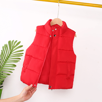 Uus laste puuvillane vest poistele paksendatud vest tüdrukutele beebile beebi soe vest stiilne lapsevanema-lapse mood