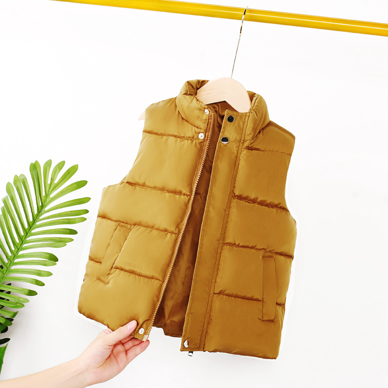 Uus laste puuvillane vest poistele paksendatud vest tüdrukutele beebile beebi soe vest stiilne lapsevanema-lapse mood