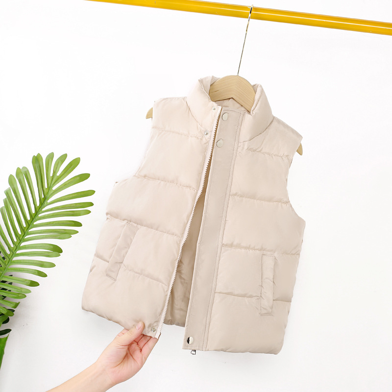 Uus laste puuvillane vest poistele paksendatud vest tüdrukutele beebile beebi soe vest stiilne lapsevanema-lapse mood