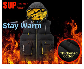 Poiste paksendatud udusulgedest puuvillase polsterdusega jope, laste tööriistade stereokott, puuvillase polsterdusega jope, Korea stiilis beebidele mõeldud meeste ja naiste vestiga jope