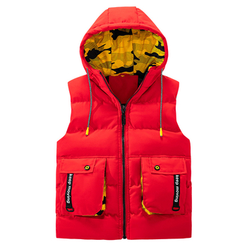 Poiste paksendatud udusulgedest puuvillase polsterdusega jope, laste tööriistade stereokott, puuvillase polsterdusega jope, Korea stiilis beebidele mõeldud meeste ja naiste vestiga jope