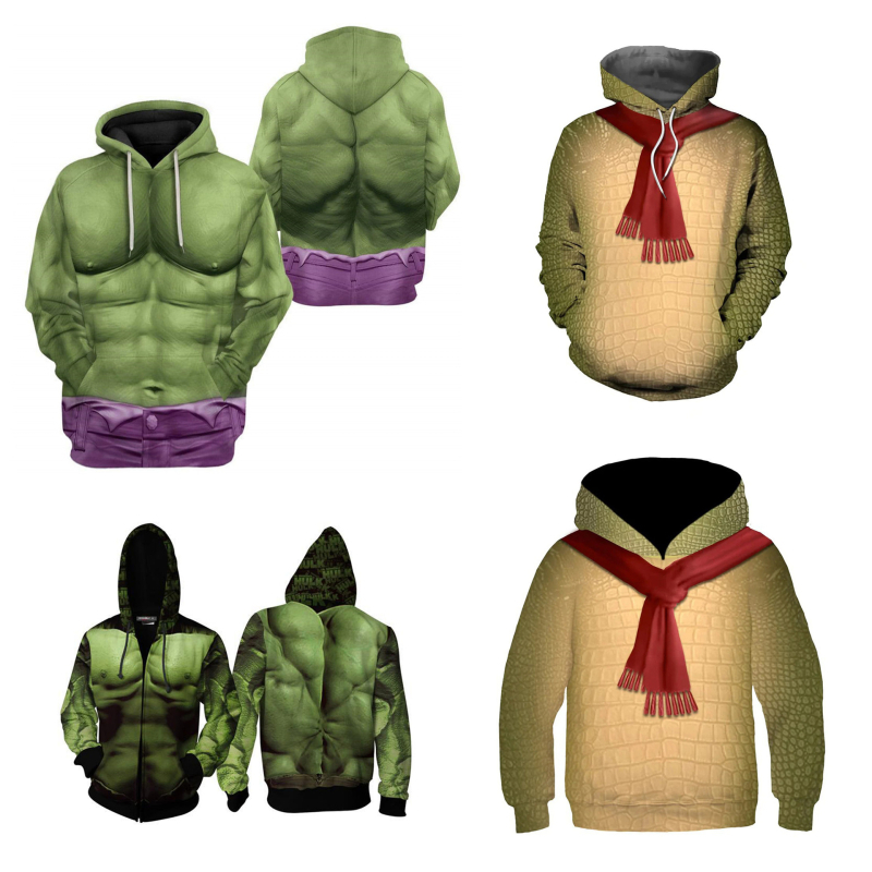 Izvor Tvornica europskih i američkih veličina Novi Hulk isti stil 3D digitalni tisak Anime majica s kapuljačom Cosplay tjedan