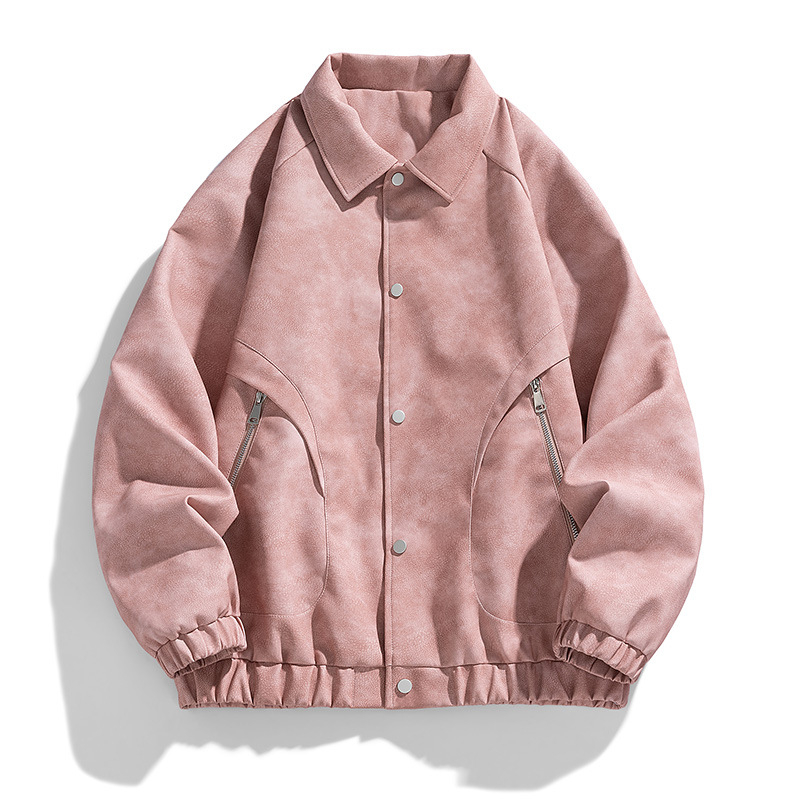 Moodsa brändi nägus vabaaja PU nahktagi meeste jope kevad- ja sügiskollektsioonist, uus suurte suurustega meeste top Korea stiilis revääriga nahktagi