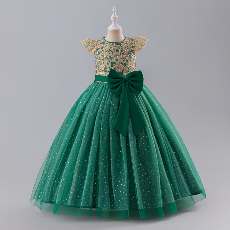 Рокля за момичета Детска рокля на принцеса Помпозна рокля от прежда Хелоуин за малко момиченце 1 юни Детско облекло от цял свят