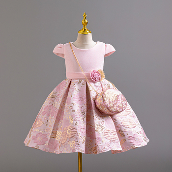 Φόρεμα για κορίτσια με τρισδιάστατο τυπωμένο σχέδιο, φόρεμα πριγκίπισσας, φόρεμα για παράσταση γενεθλίων, φόρεμα για παιδική σκηνή