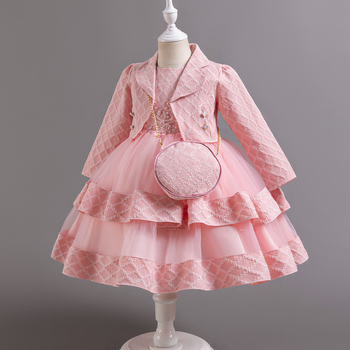 Παιδικό φόρεμα πριγκίπισσας, διασυνοριακό, νέο φόρεμα κοστουμιού δυτικού στυλ για κορίτσια, παιδικό φόρεμα για πάρτι γενεθλίων και μωρών