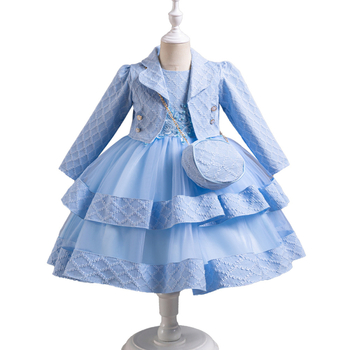 Παιδικό φόρεμα πριγκίπισσας, διασυνοριακό, νέο φόρεμα κοστουμιού δυτικού στυλ για κορίτσια, παιδικό φόρεμα για πάρτι γενεθλίων και μωρών