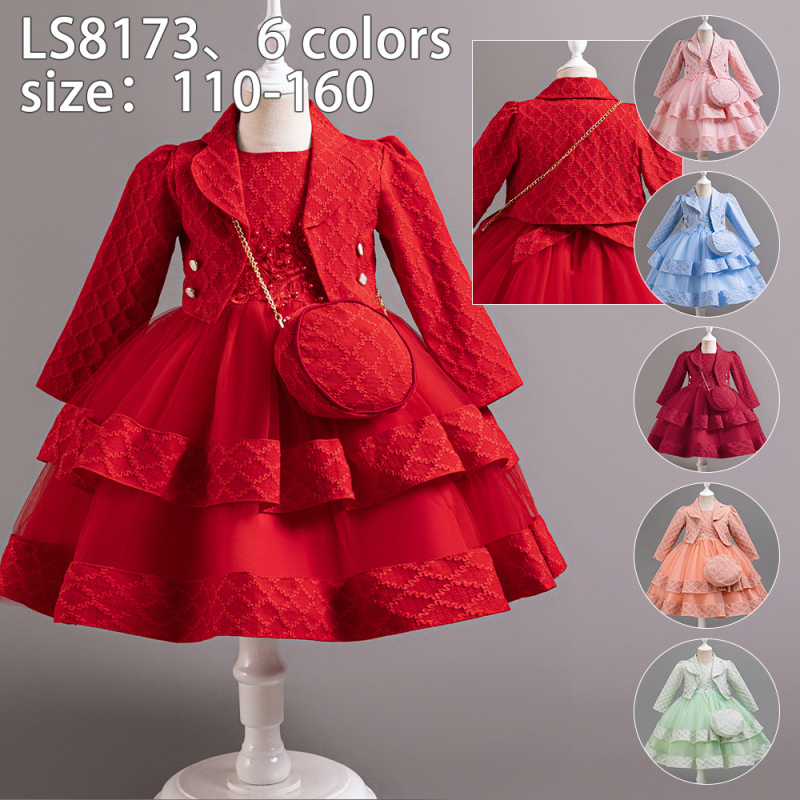 Dječja haljina Haljina princeze Prekogranična nova djevojačka haljina u zapadnjačkom stilu Dječja haljina za rođendansku zabavu