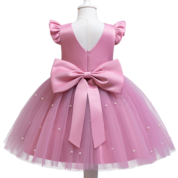 Väliskaubanduse uus tüdruk printsessikleit lipsuga pärlvõrgust tutu kleit klaveriõhtu etenduse kleit üheaastane kleit