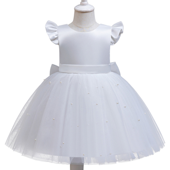 Väliskaubanduse uus tüdruk printsessikleit lipsuga pärlvõrgust tutu kleit klaveriõhtu etenduse kleit üheaastane kleit