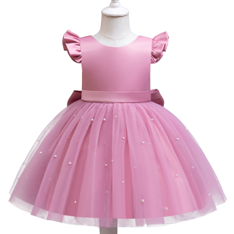 Väliskaubanduse uus tüdruk printsessikleit lipsuga pärlvõrgust tutu kleit klaveriõhtu etenduse kleit üheaastane kleit